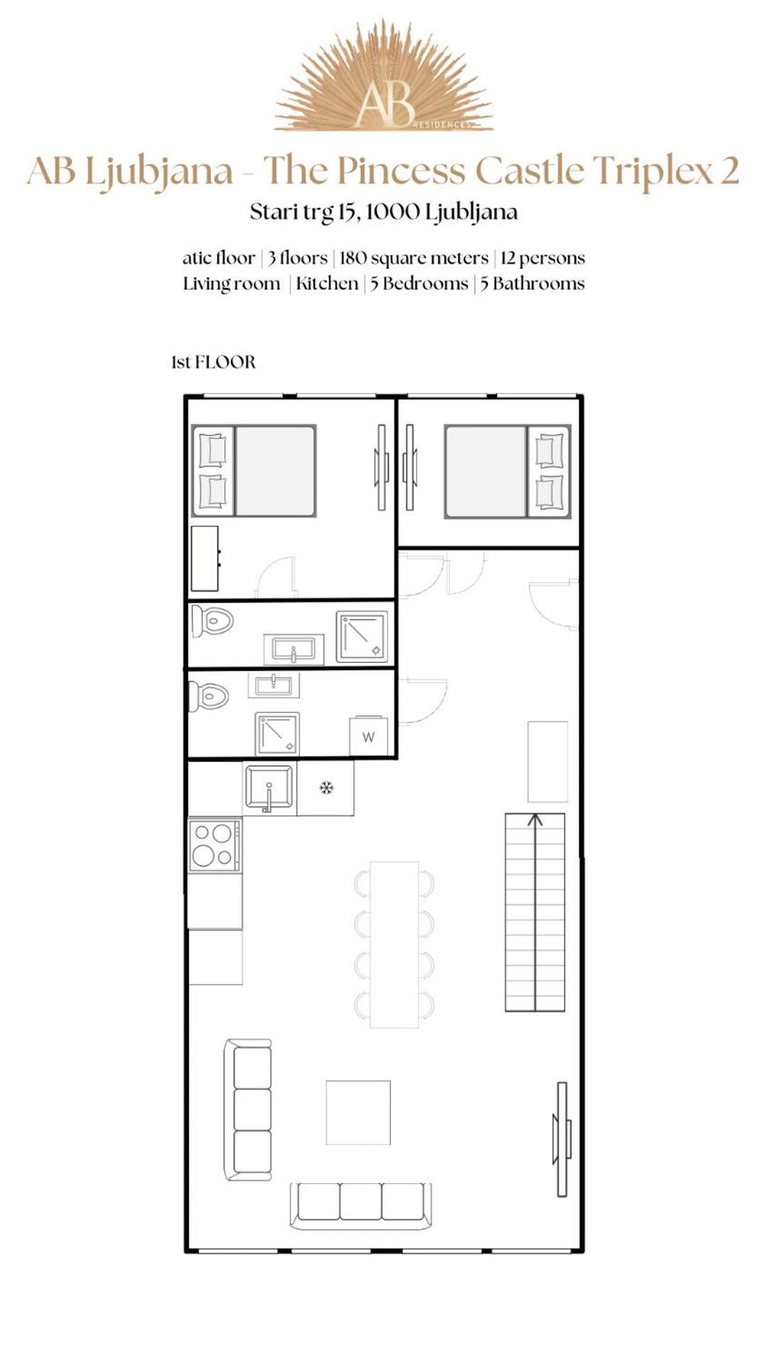 Ab Ljubljana - The Princess Castle Triplex المظهر الخارجي الصورة